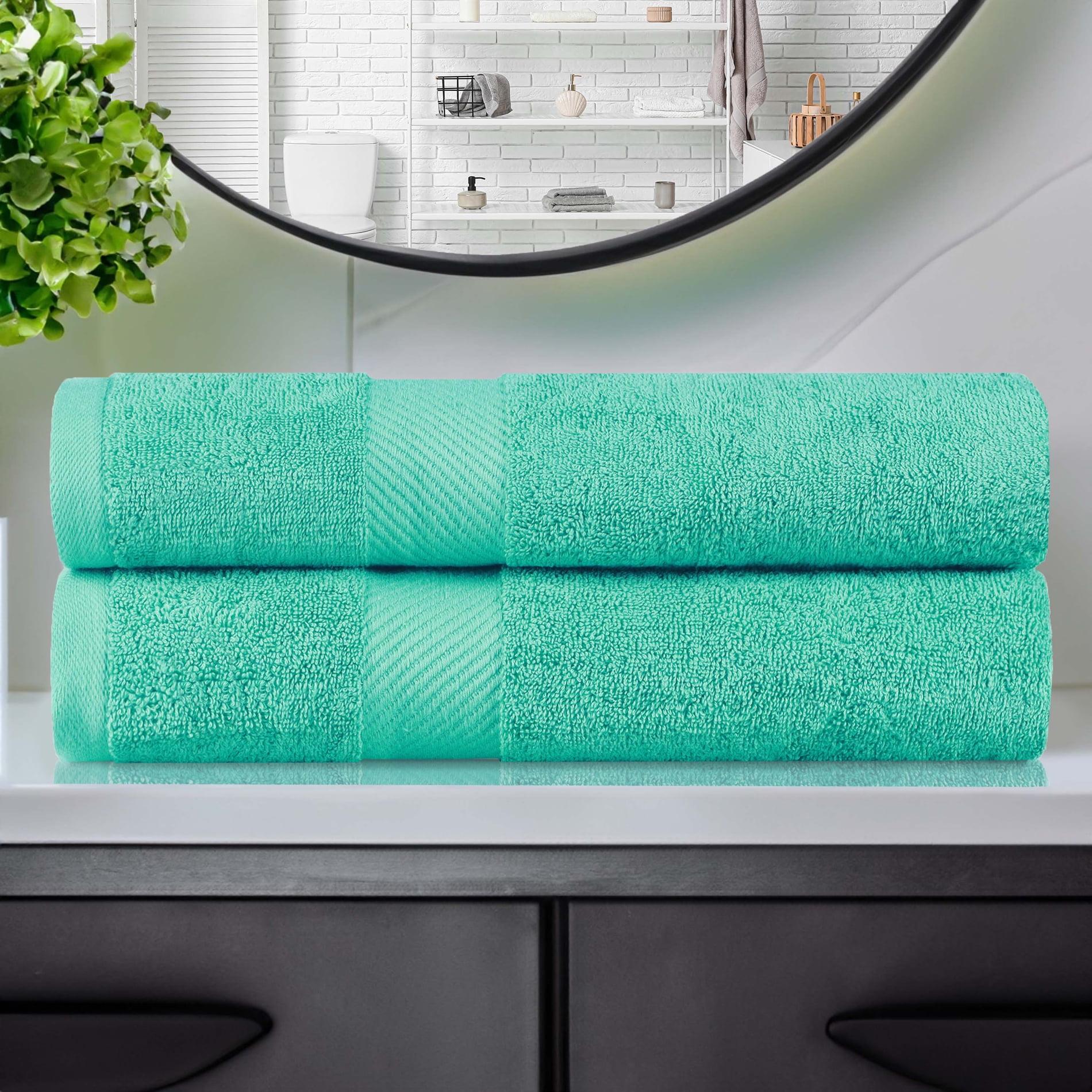 Sea Green Egyptian Cotton 2-Piece Bath Towel Set