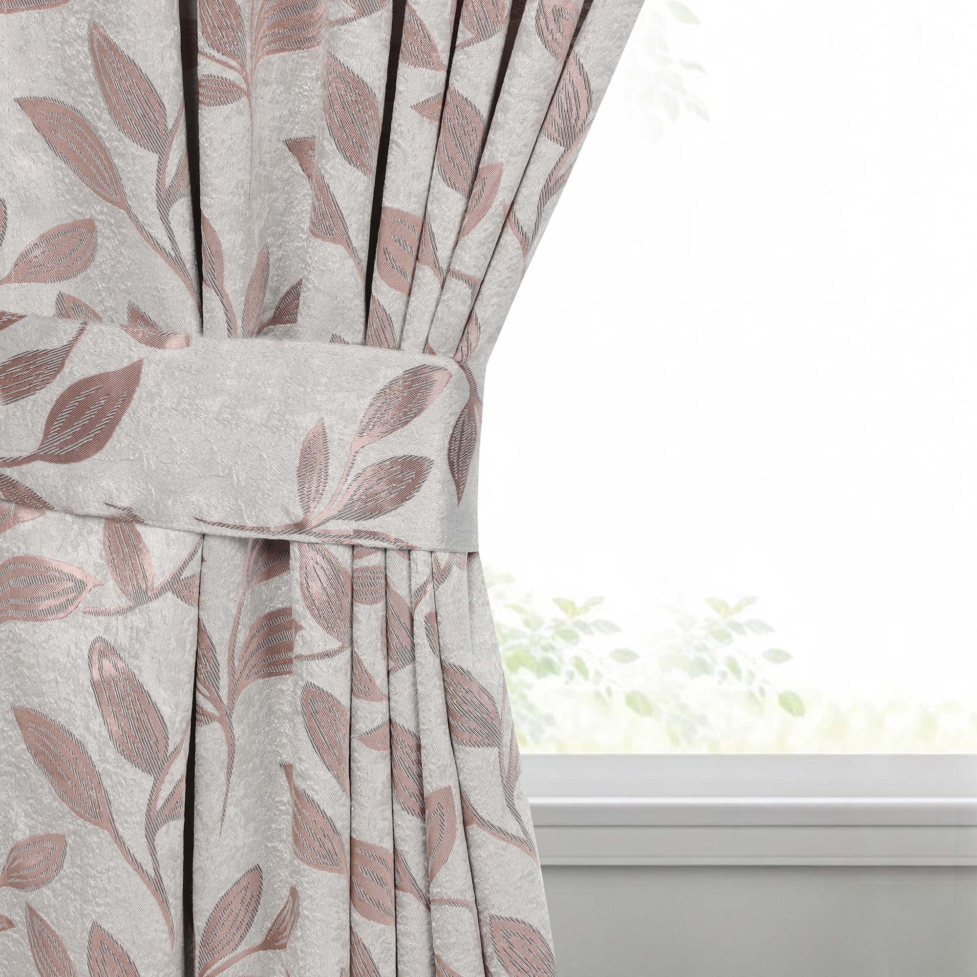 Superior Modern Bohemian Leaves Polyester Machine Washable Room Darkening Blackout Curtains by Superior (Set of 2)