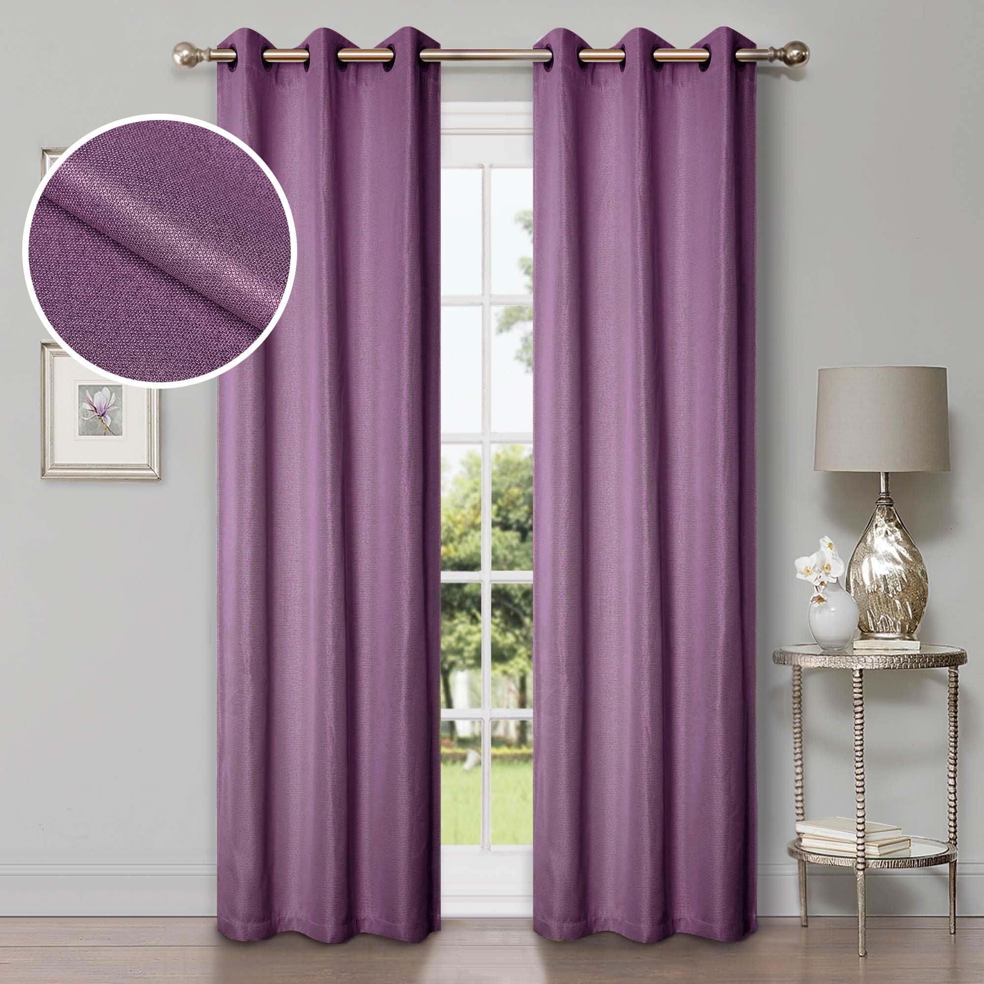 Gracie Oaks Evayah Modern Linen Inspired Classic Solid Room Darkening Curtain Panel (Set of 2)