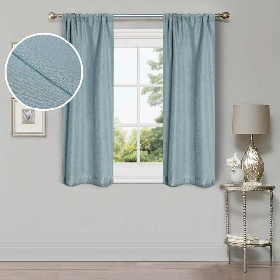 Gracie Oaks Evayah Modern Linen Inspired Classic Solid Room Darkening Curtain Panel (Set of 2)