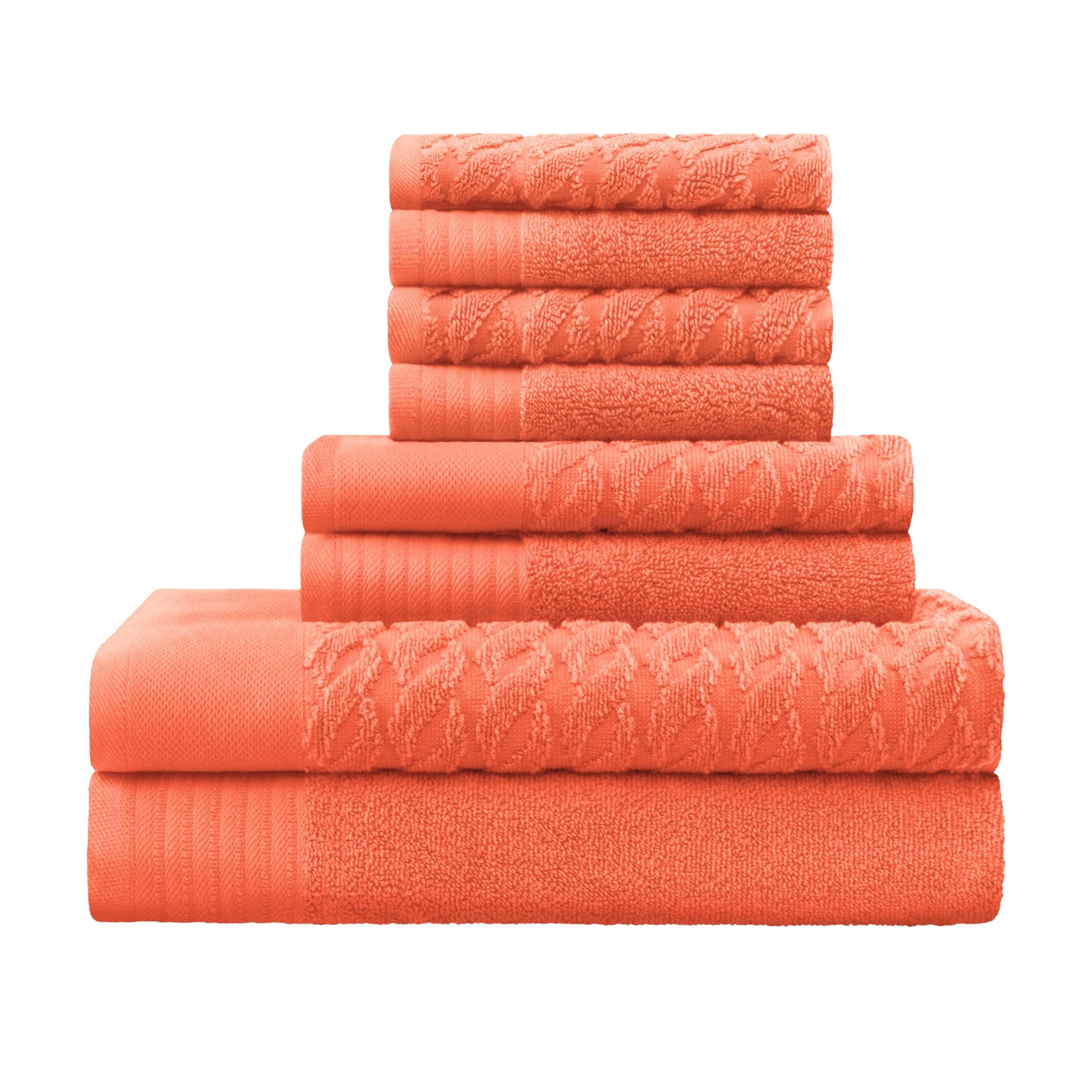 Emberglow Turkish Cotton 8-Piece Towel Set