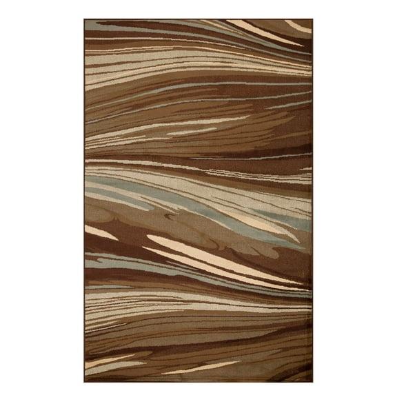 Superior Modern, Contemporary, Transitional Multi-Colored Wavy Line Area Rug, 8' x 10'