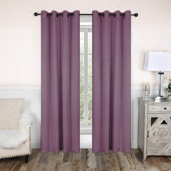 Superior Bertrand Solid Modern Room Darkening Curtain Panel (Set of 2)