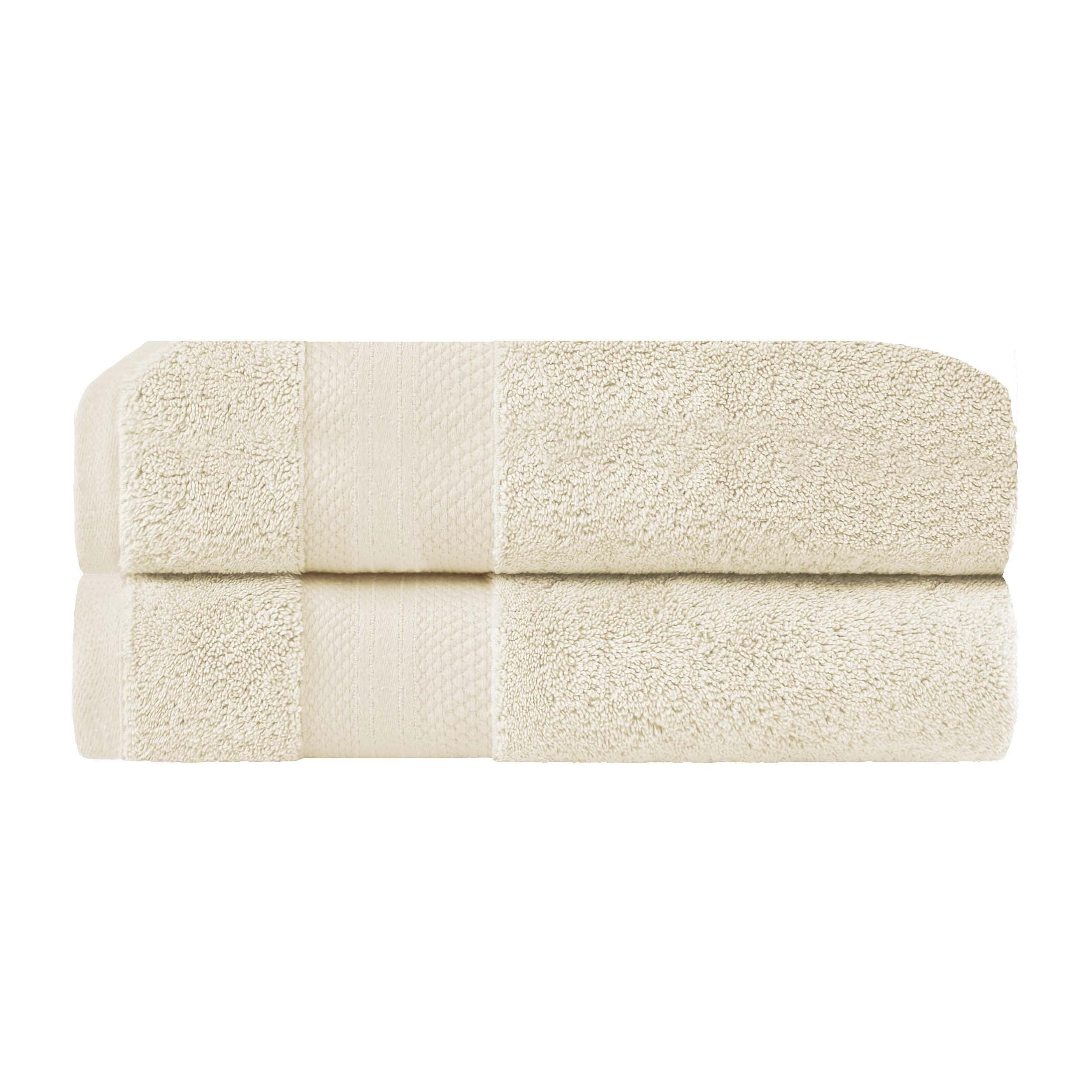 Ivory Turkish Cotton 2-Piece Bath Towel Set