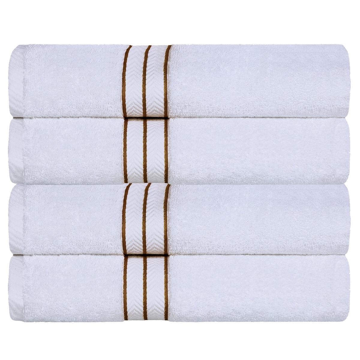 Superior Turkish Cotton Ultra-Plush Bath Towel Set of 4, Toast