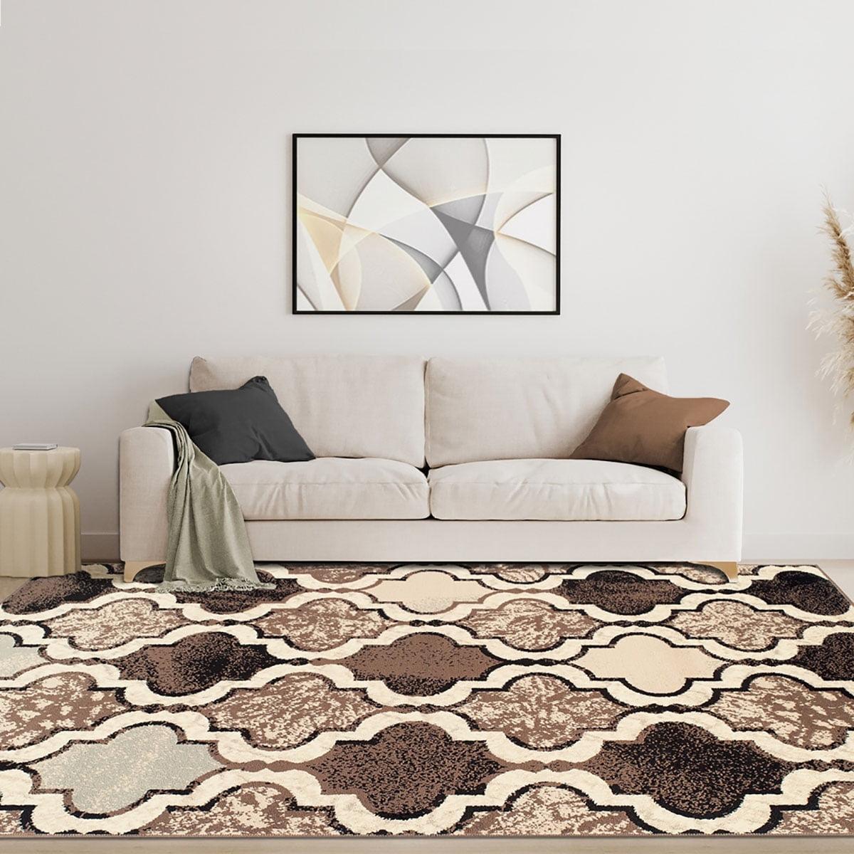 Superior Viking Trellis Indoor Large Area Rug, 7' x 9', Ivory