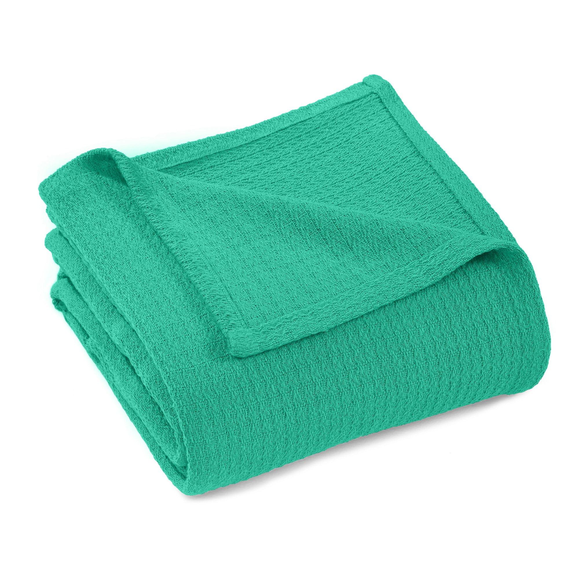 Waffle Weave Honeycomb Knit Soft Textured All-Season Cotton Blanket