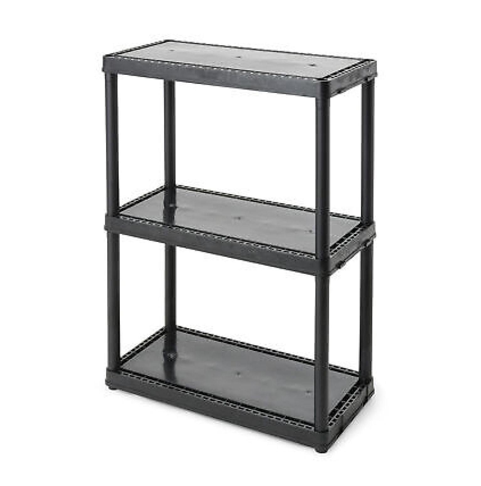 Kids' Playroom 3-Shelf Black Storage Organizer for Toys