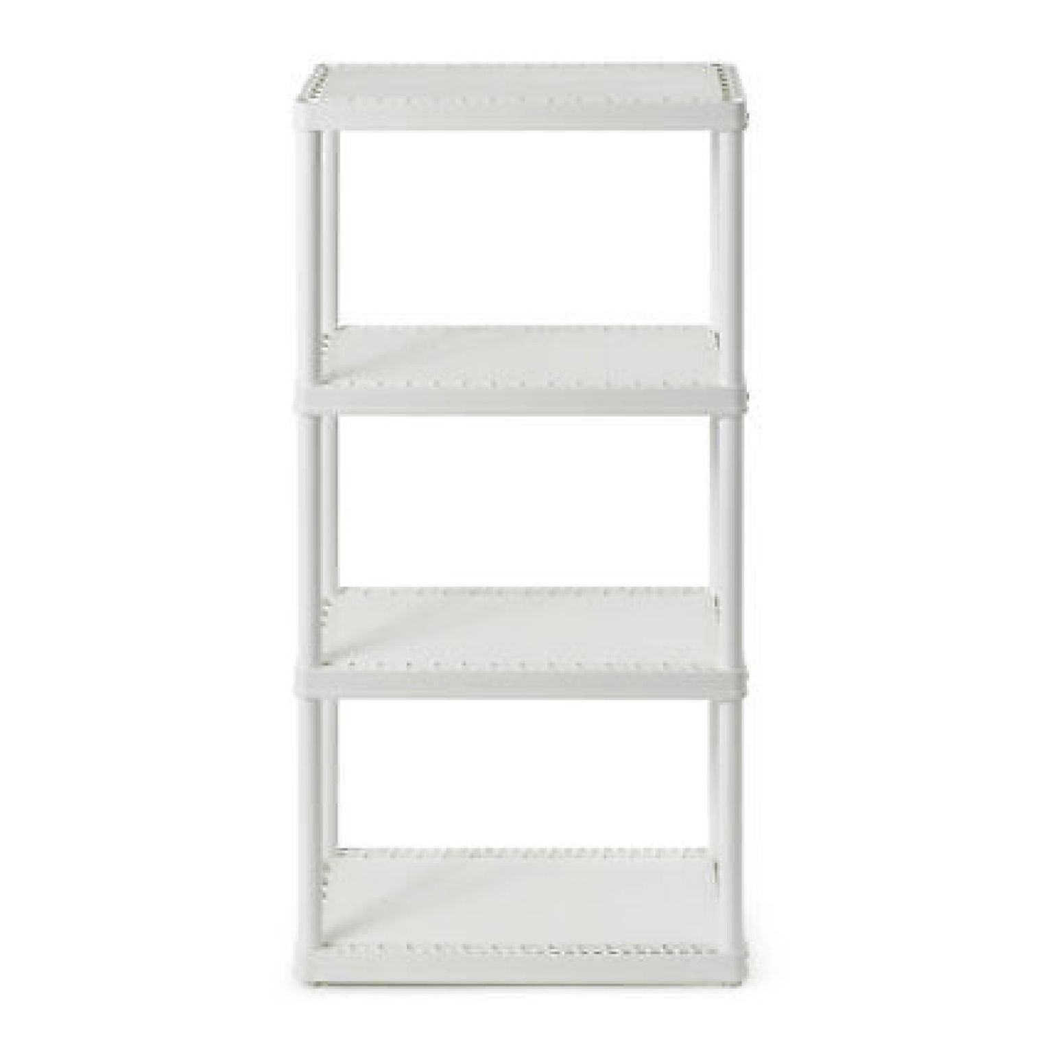 White 4-Shelf Kids Storage Organizer