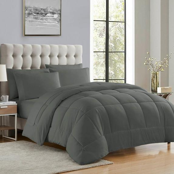 Sweet Home Collection All Season Bed-in-A-Bag 5pc/7pc Solid Color Comforter & Sheet Set Ultra Soft Bedding by Sweet Home Collection