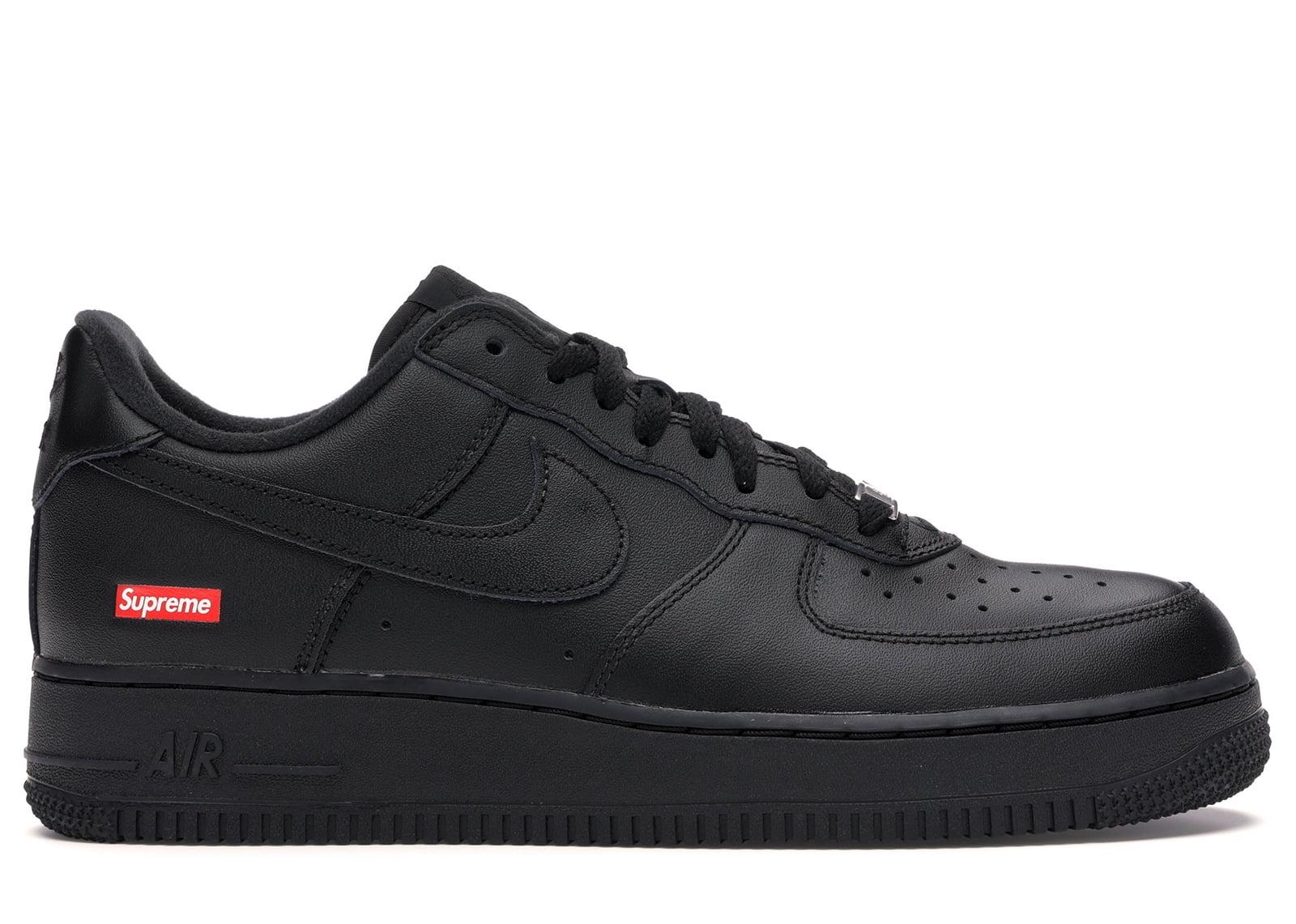 Supreme X Air Force 1 Low 'Box Logo - Black' - Cu9225-001 - Size 10.5 - Mens