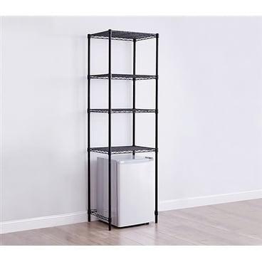 Suprima Extra Tall Black Metal Shelving Unit with Adjustable Shelves