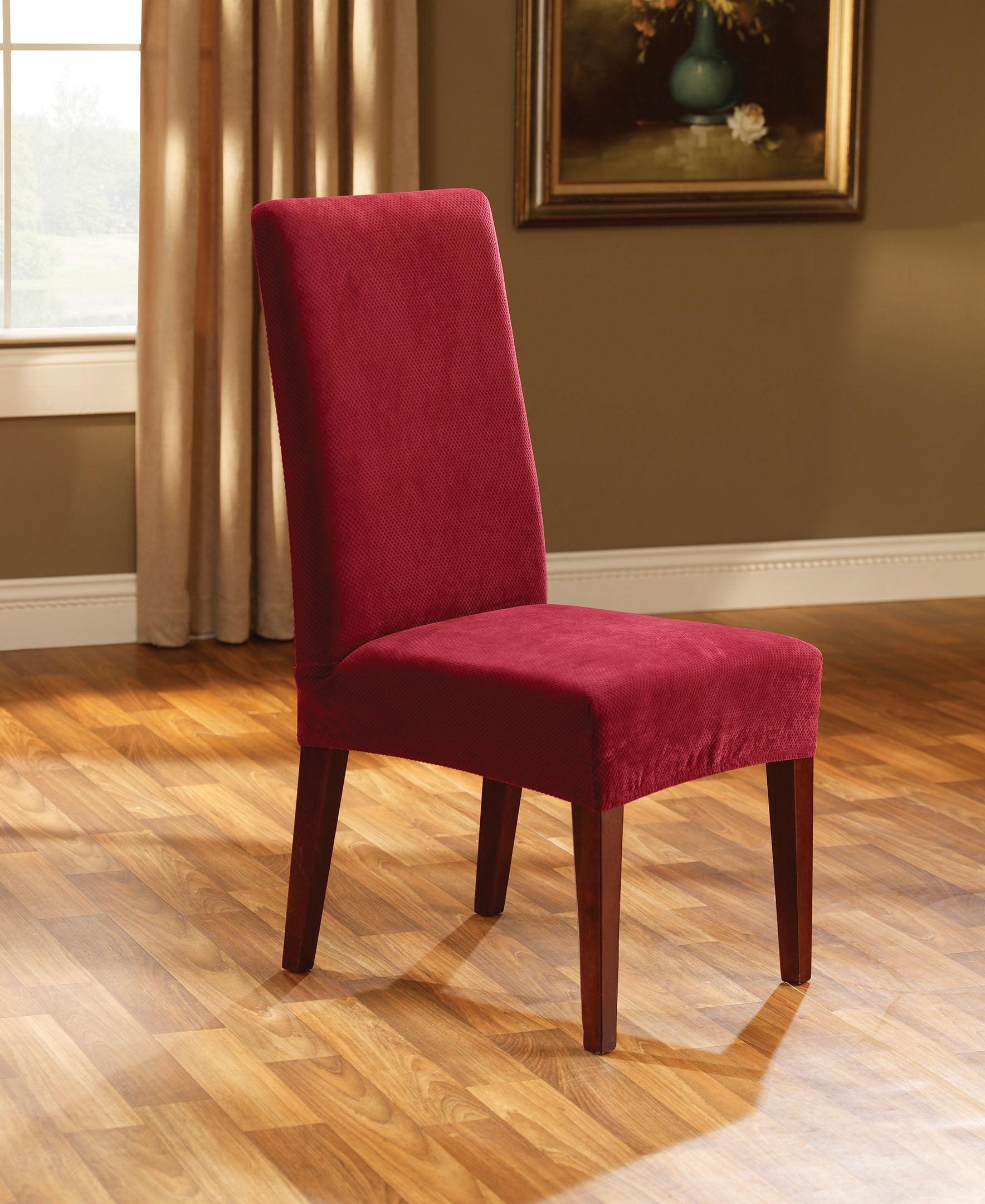 Sure Fit Stretch Pique Box Cushion Dining Chair Slipcover