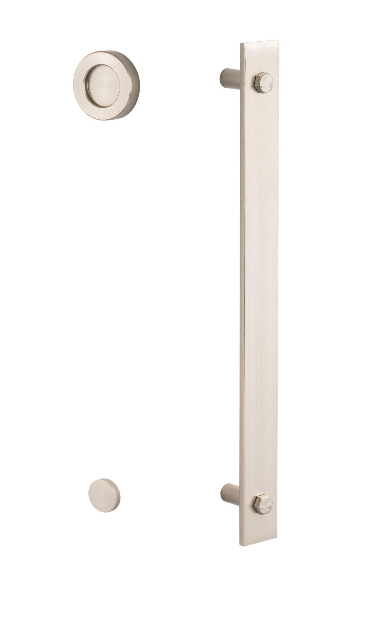 Satin Nickel 14" Modern Sliding Barn Door Handle