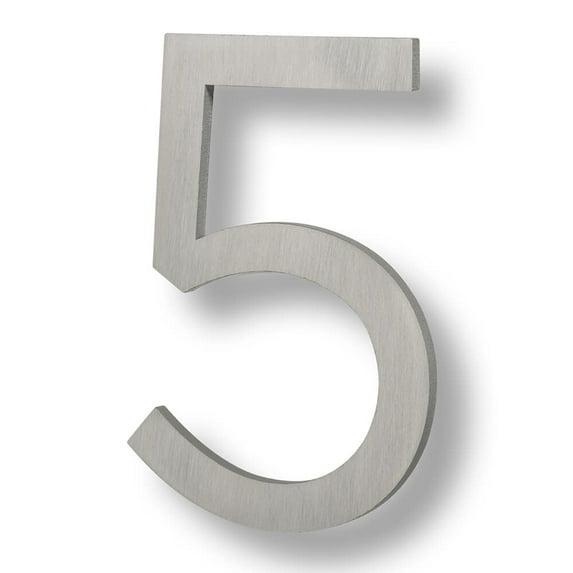 Barton Barton 6-Inch Floating Mount Steel House Number for Address Sign (Black)