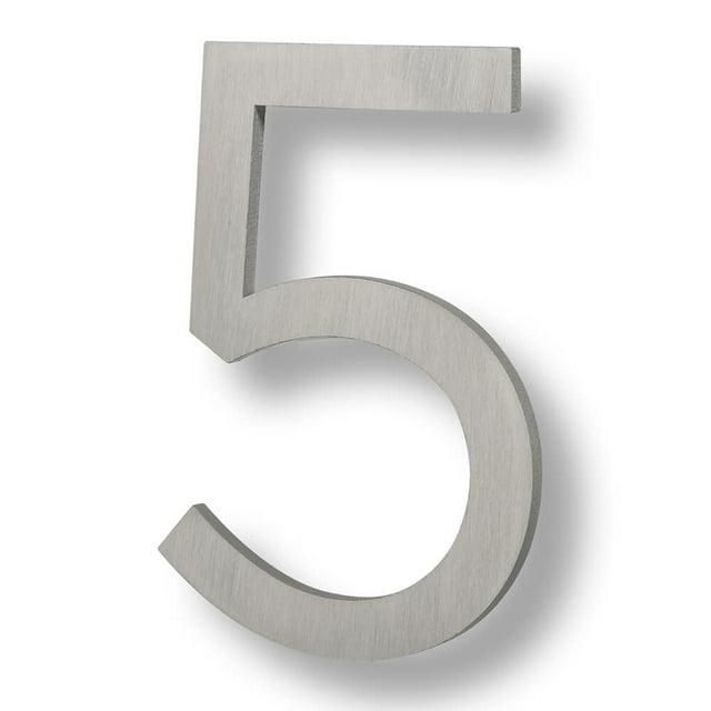 Barton Barton 6-Inch Floating Mount Steel House Number for Address Sign (Black)