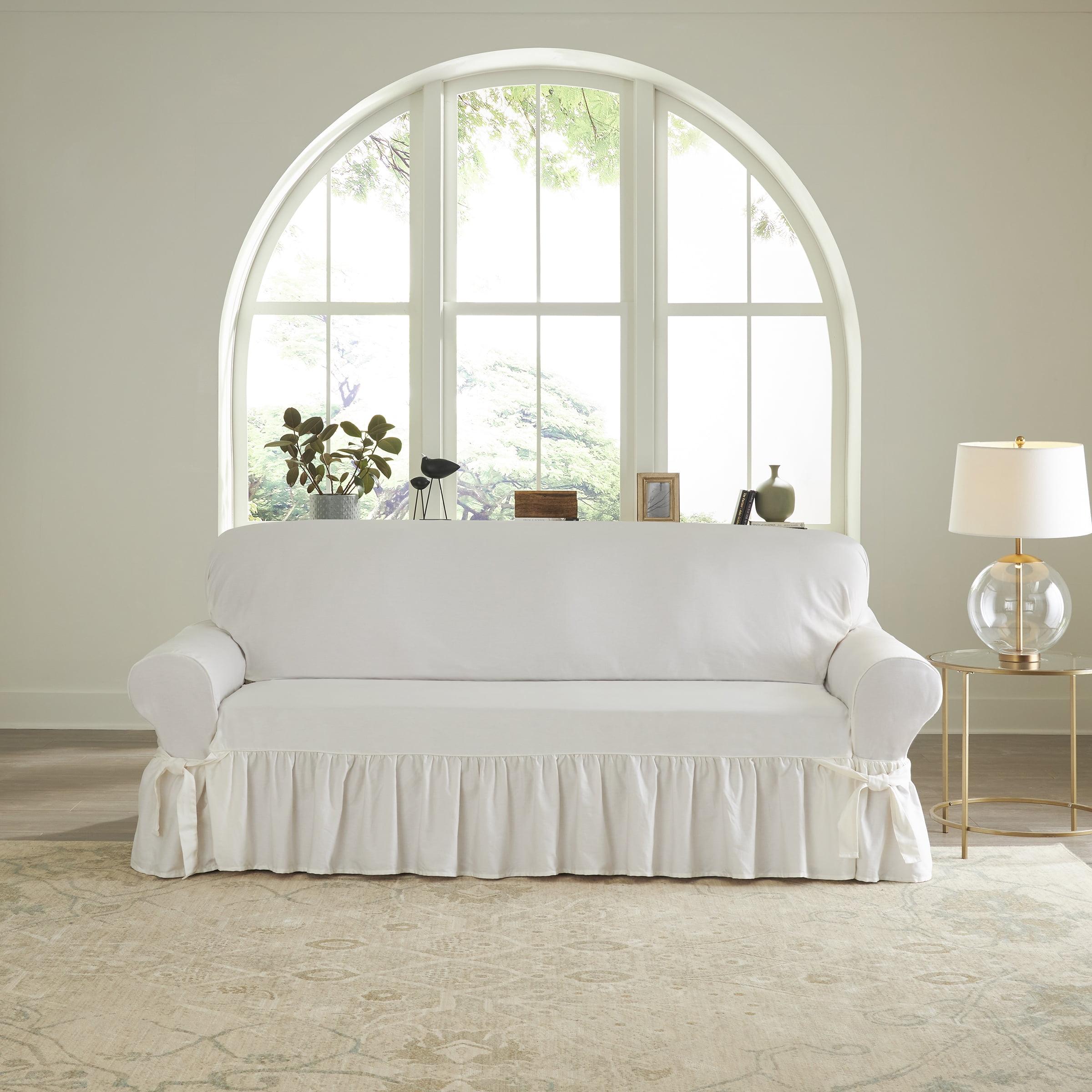 Cotton Box Cushion Sofa Slipcover