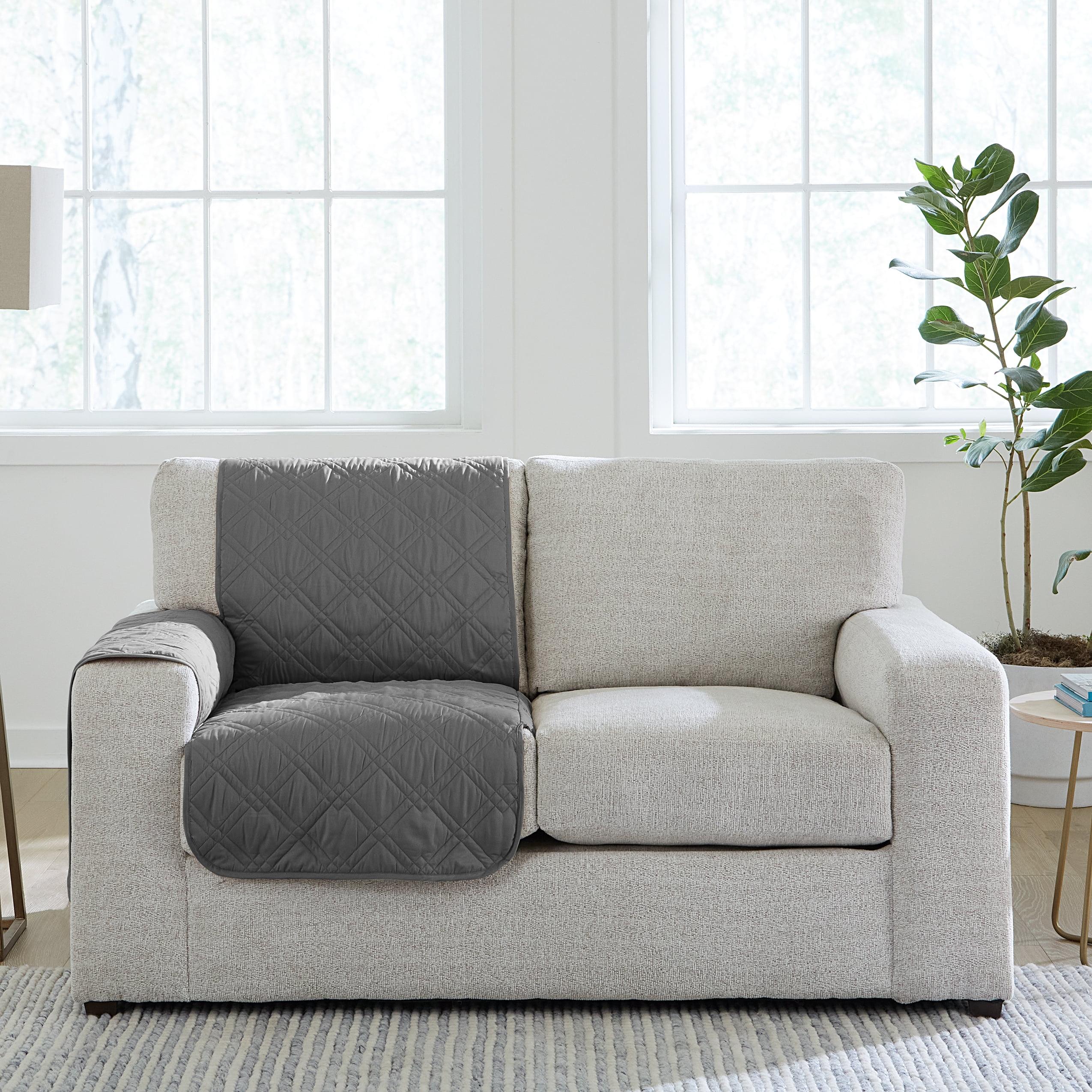 Sure Fit Polyester Box Cushion Sofa Slipcover