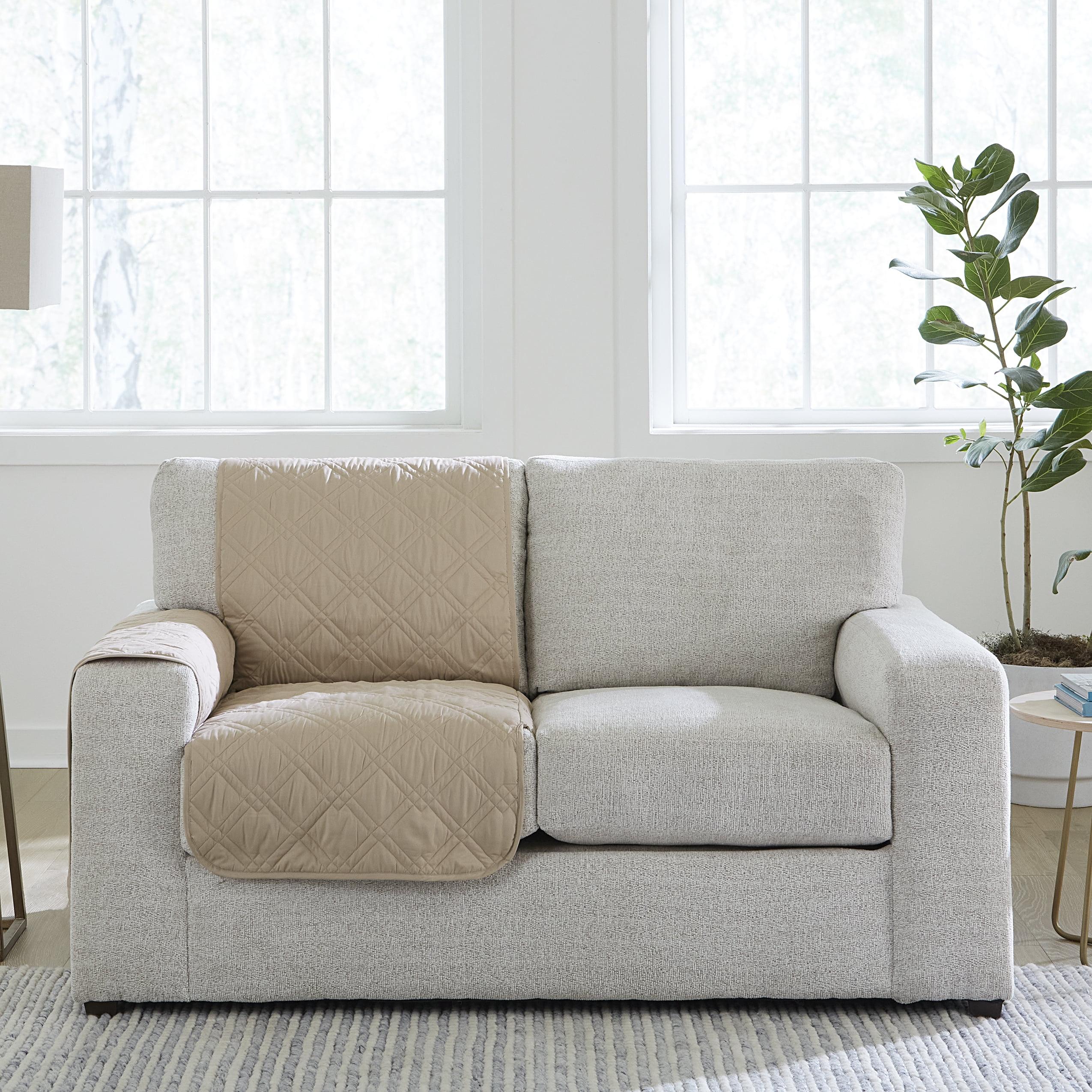 Sure Fit Polyester Box Cushion Sofa Slipcover