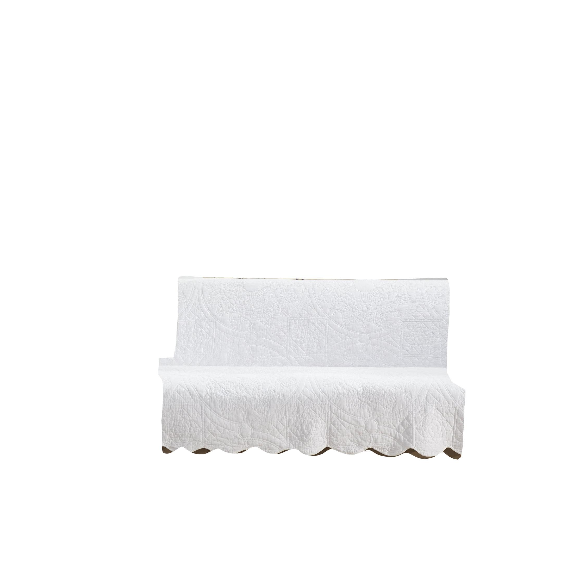 Sure Fit Heirloom Quilt Furniture Cover Cotton Box Cushion Sofa Slipcover