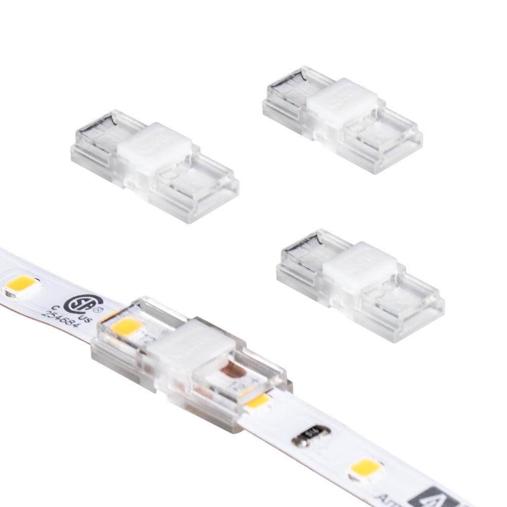 SureLock Pro 2 Pin LED Strip Light Tape to Tape Channel Connectors, 4 Pack