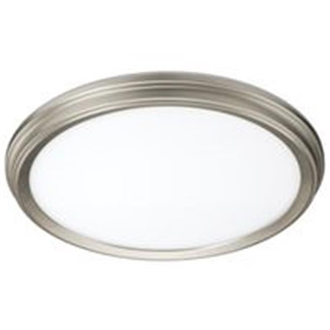 11" Brushed Nickel LED Ceiling Light Fixture with Nightlight