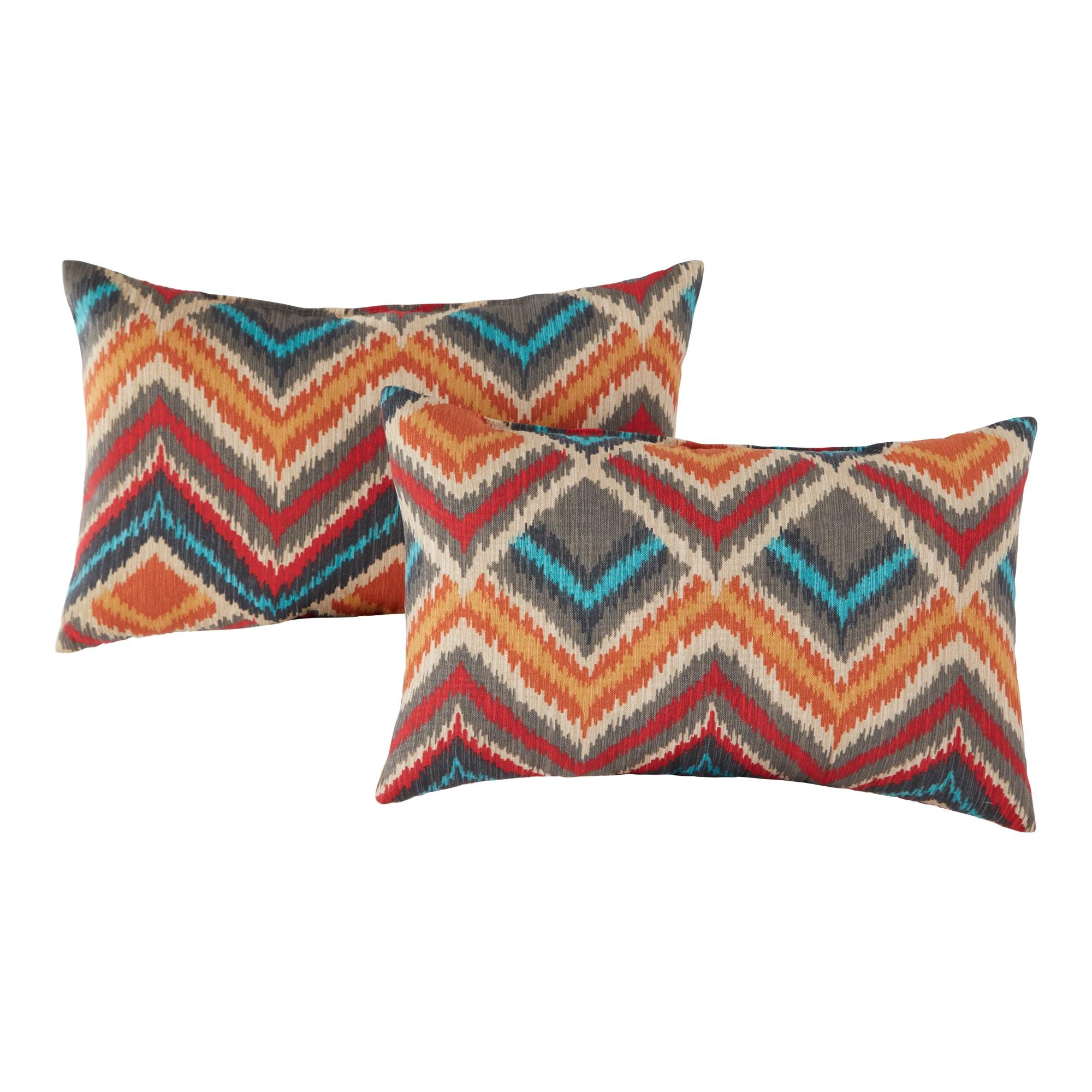 Indoor/Outdoor Reversible Throw Pillow