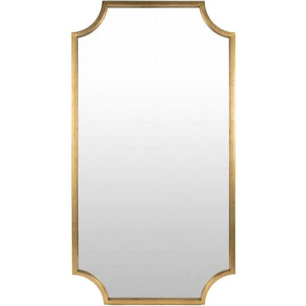 Joslyn Traditional Rectangular 75'' Gold Leaf Wood Mirror