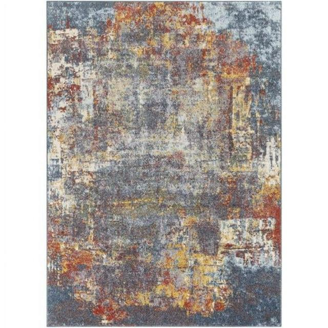 Livabliss 7'10"x10'3" Strata Modern Rugs Blue: Traditional Abstract Indoor Rectangle, Stain & Fade-Resistant