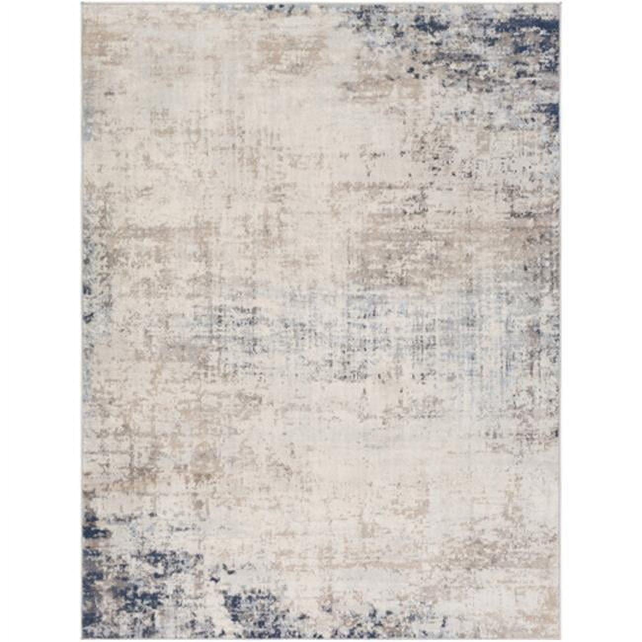 Surya Roma ROM-2315 63 x 85" Rectangle Modern Fabric Rug in Ivory/Blue/Gray