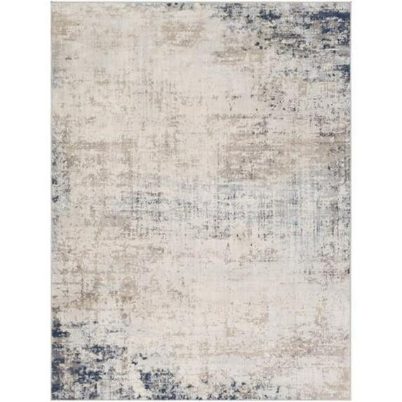 Surya Roma ROM-2315 63 x 85" Rectangle Modern Fabric Rug in Ivory/Blue/Gray