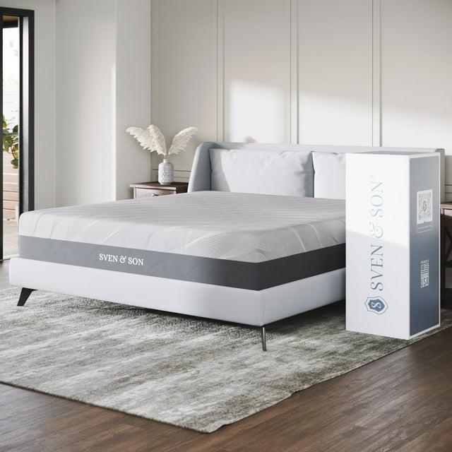 Sven & Son Luxury Hybrid Spring Mattress, Premium Bed-in-a-Box, CertiPUR-US, Made in the USA, 14 inch Medium Soft - King