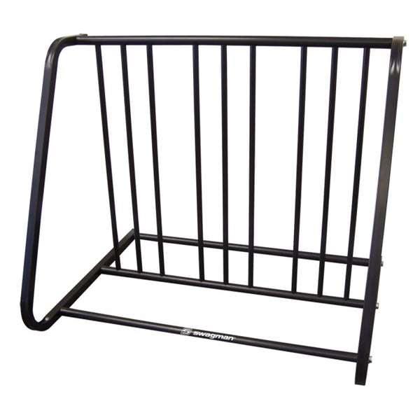 Black Steel 6-Bike Storage Stand