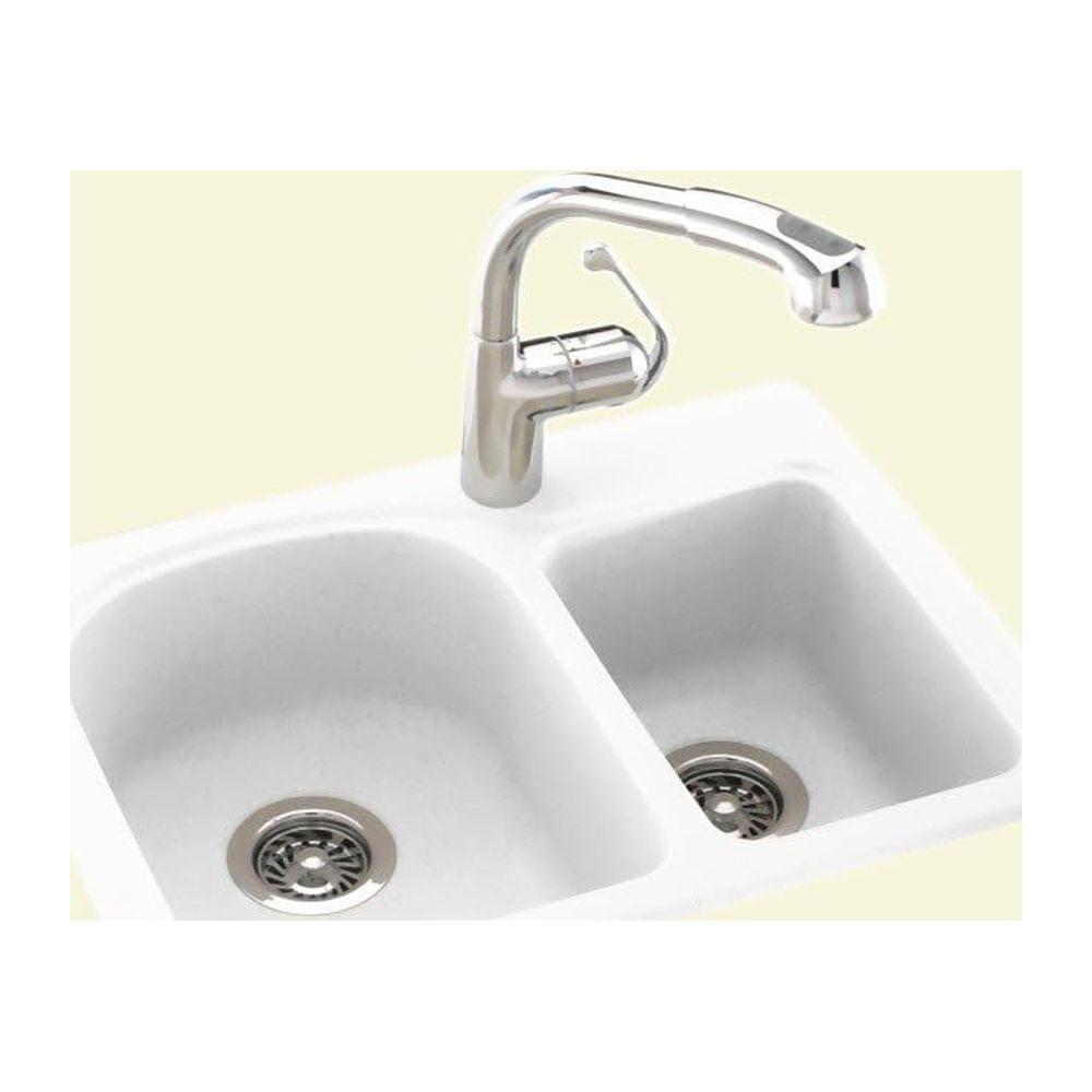 25'' L Drop-In Double Bowl Swanstone Kitchen Sink