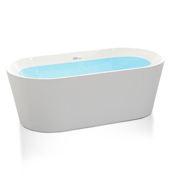 55.12" x 29.53" Freestanding Soaking Acrylic Bathtub