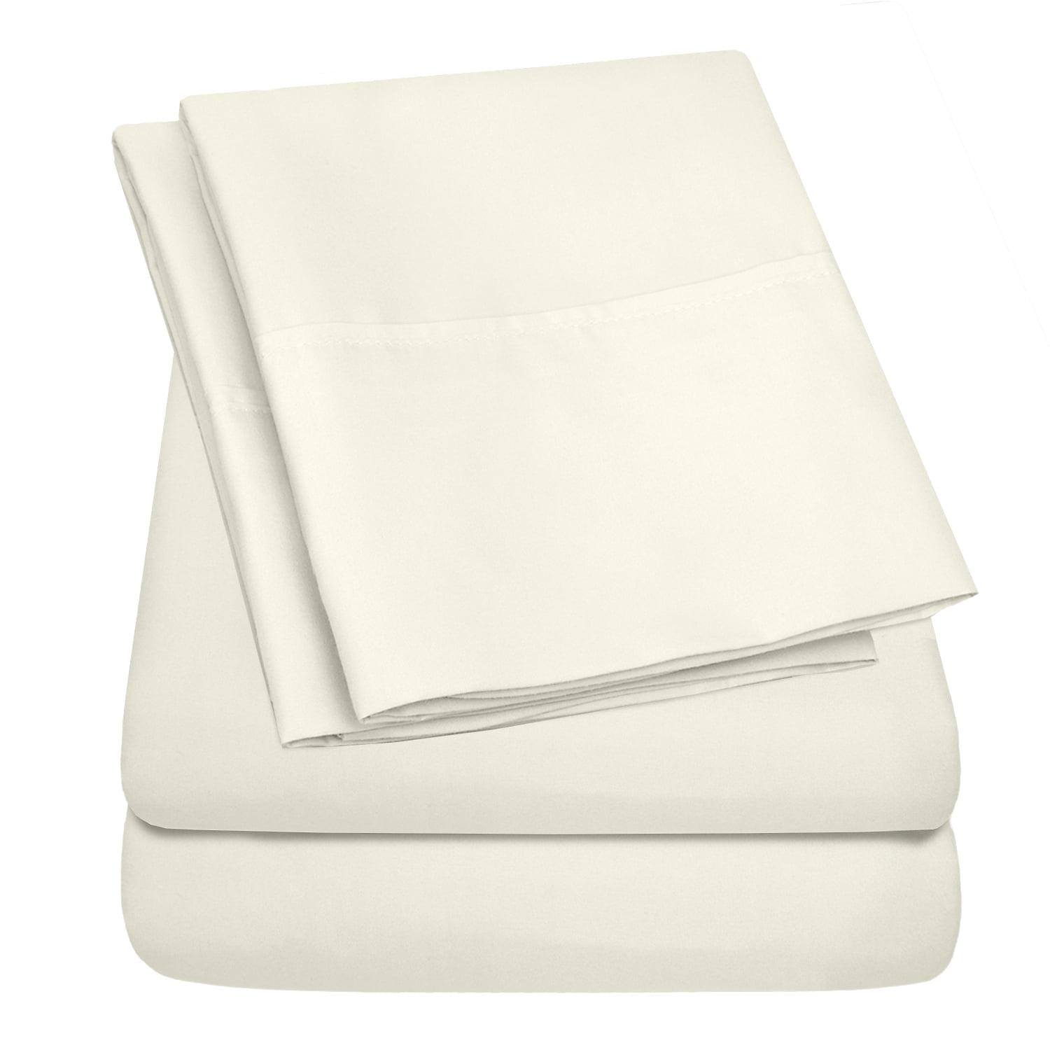 Ivory Twin Size Ultra Soft Microfiber Sheet Set