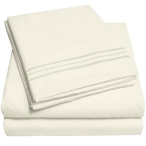 Sweet Home Collection Luxurious Classic Soft Solid 1800 Series Microfiber Sheet Set, Various Colors and Sizes