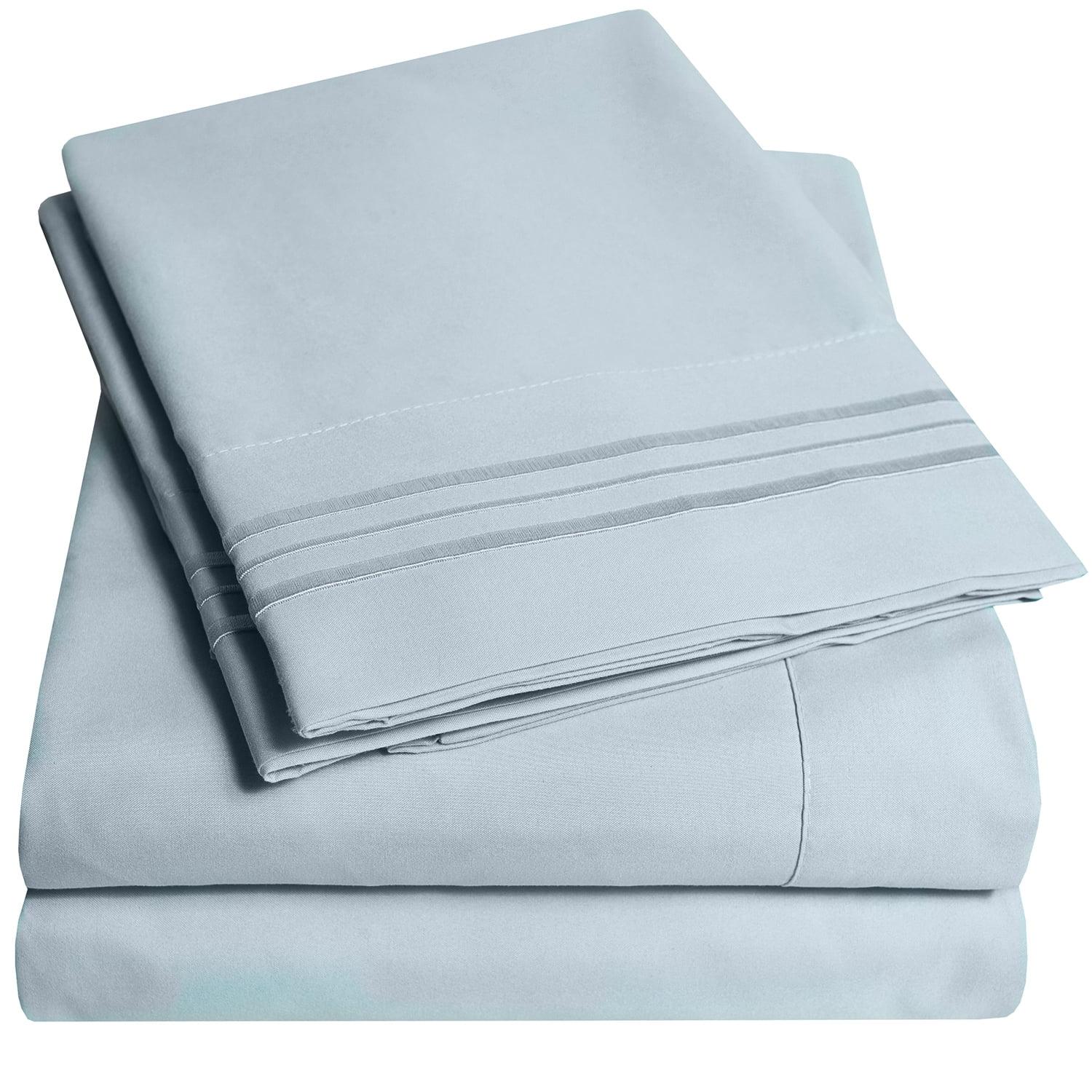 Sweet Home Collection Luxurious Classic Soft Solid 1800 Series Microfiber Sheet Set, Various Colors and Sizes