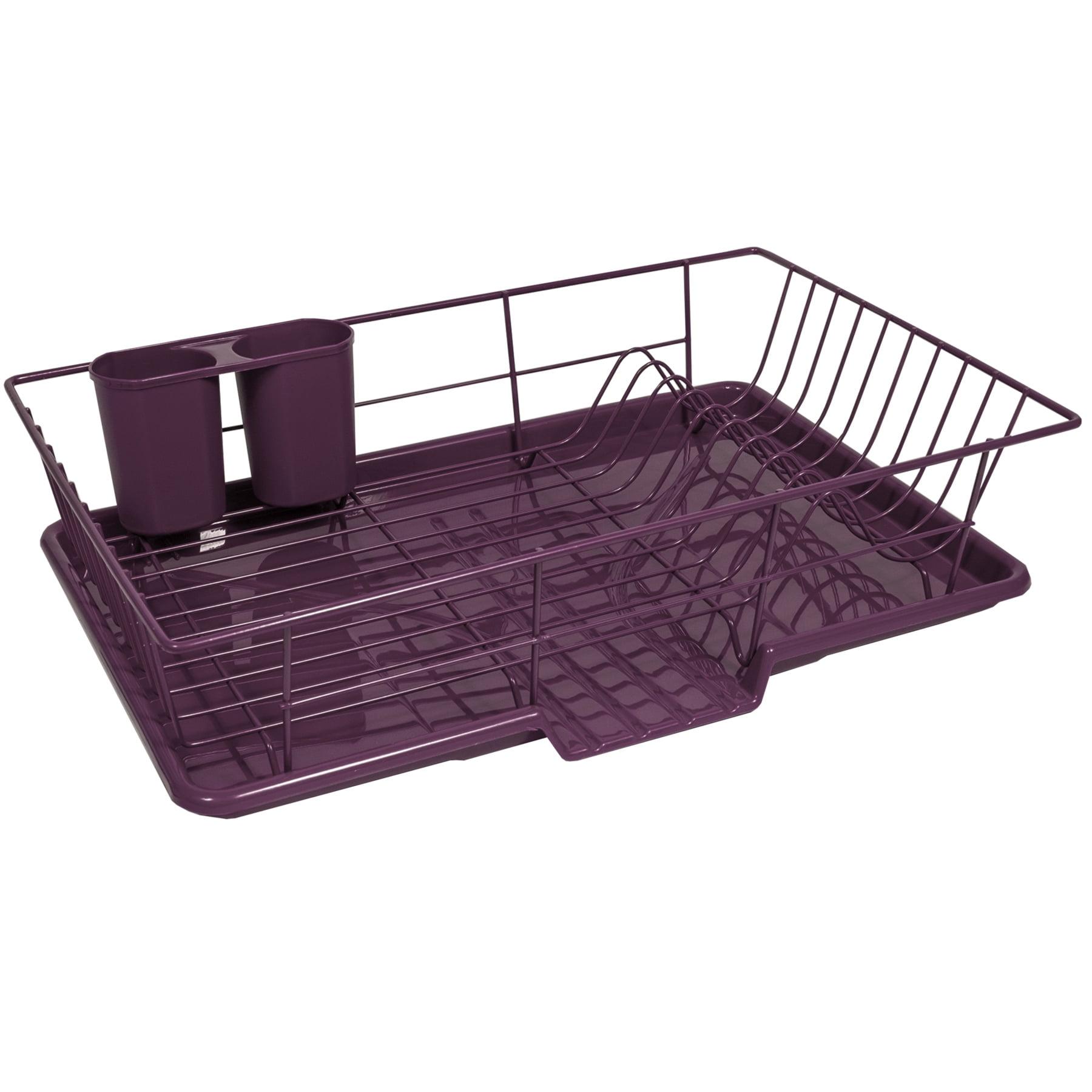 Sweet Home Collection 3-Piece Countertop Dish Rack