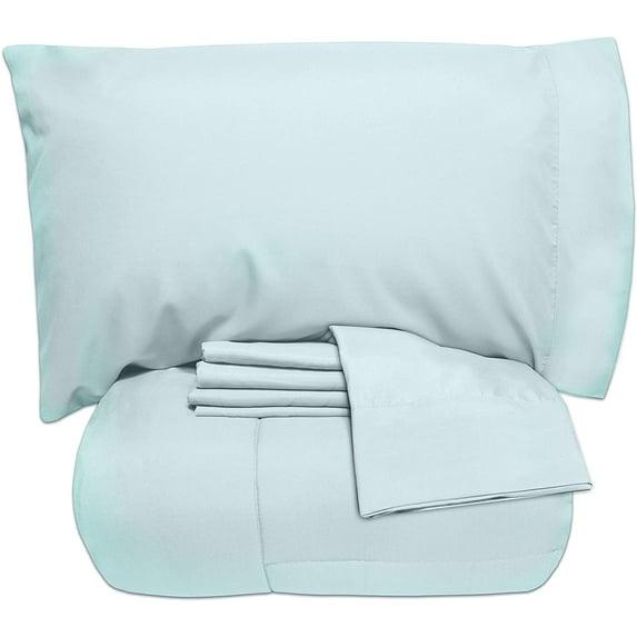 Sweet Home Collection All Season Bed-in-A-Bag 5pc/7pc Solid Color Comforter & Sheet Set Ultra Soft Bedding by Sweet Home Collection