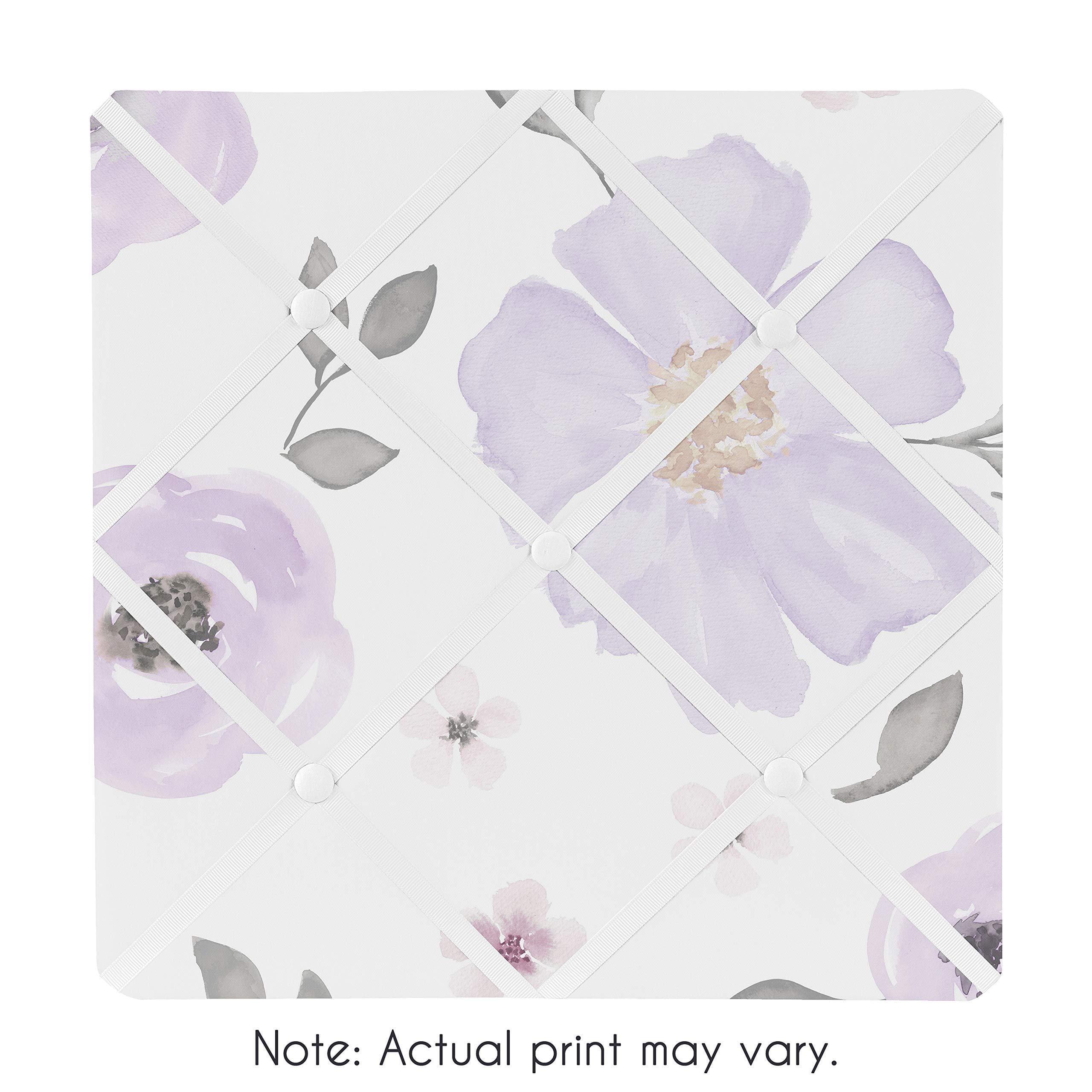 Sweet Jojo Designs Watercolor Floral Wall Mounted Photo Memo Board