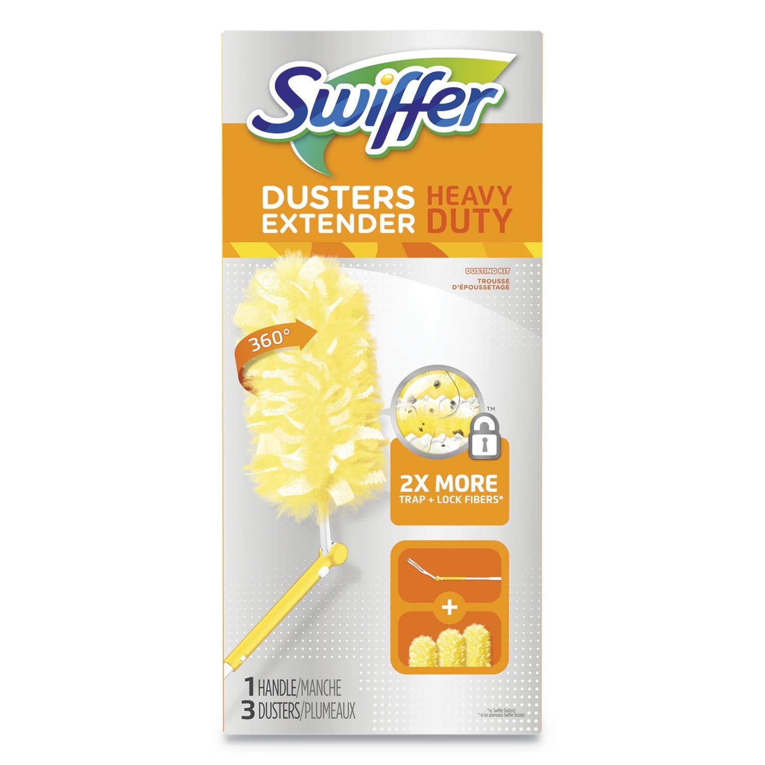 Swiffer Heavy Duty 3ft Extendable Handle Duster Kit with Refills