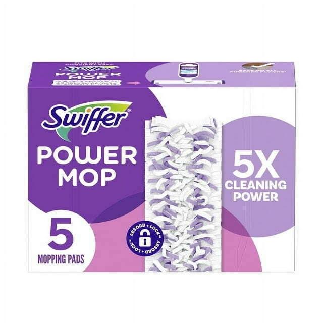 Swiffer Power Mop Multi-Surface Mopping Pad Refills for Floor Cleaning - 5ct