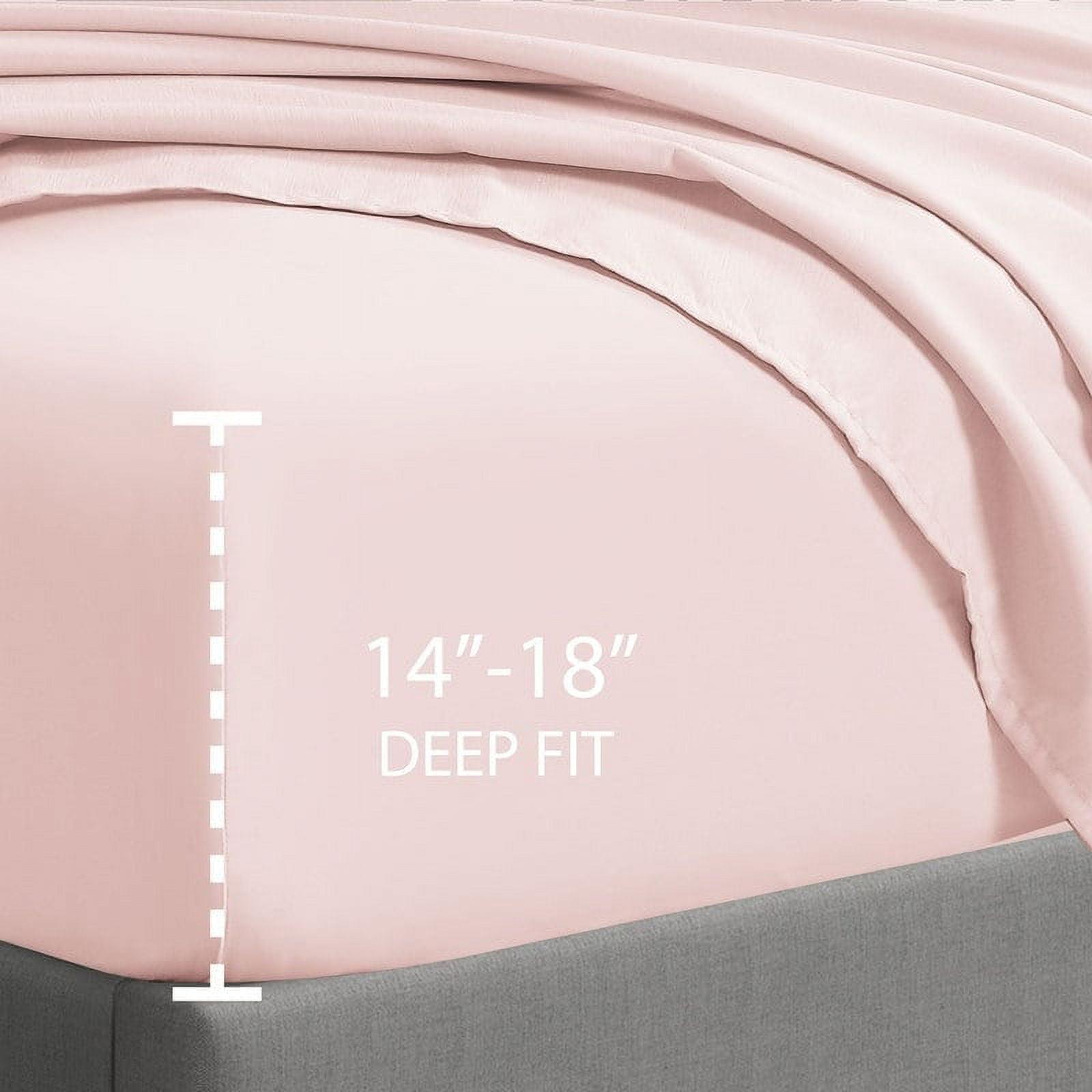Swift Home 1800 Series 16 Inch Deep Microfiber Fitted Sheet