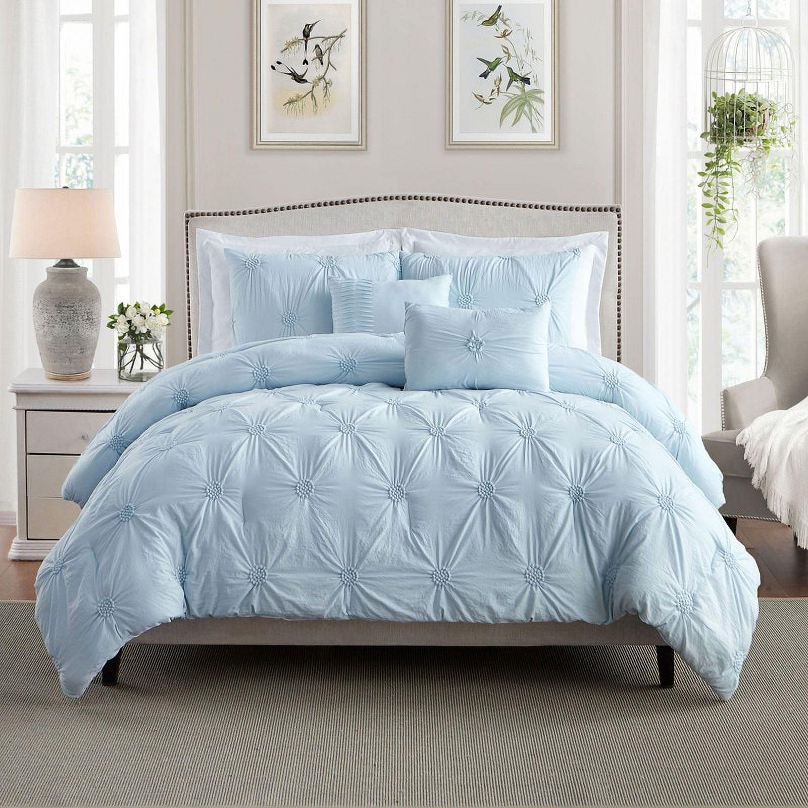 Baby Blue Twin Down Alternative Microfiber Comforter Set