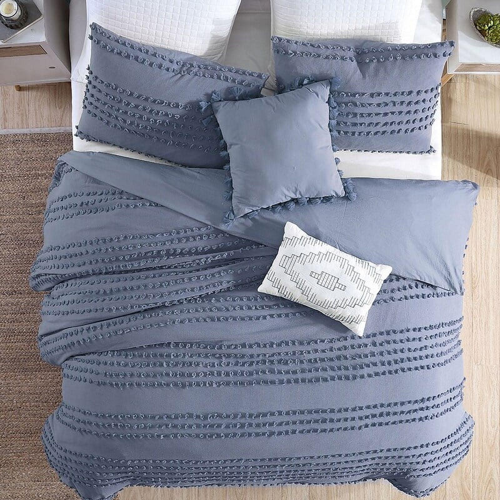 Faded Denim Full Cotton Down Alternative Comforter Set