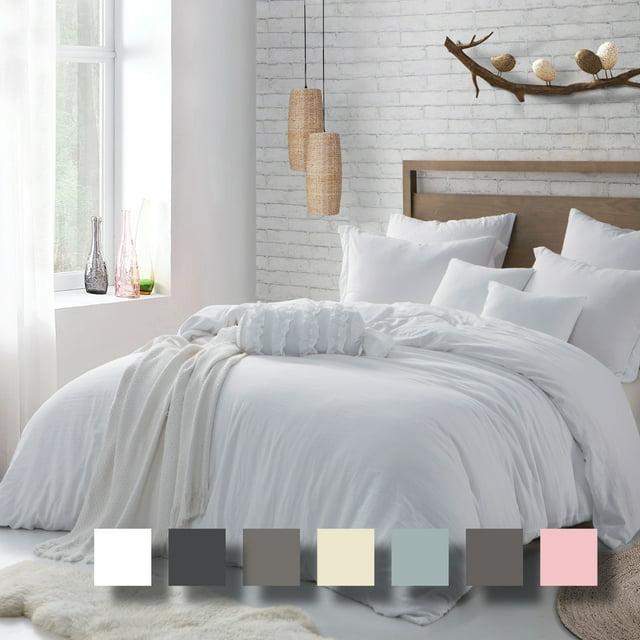 Swift Home Prewashed Microfiber Reversible Duvet Cover Set