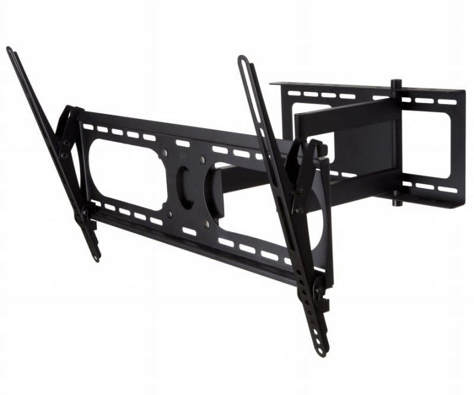 Swift Mount Black Steel Full-Motion TV Wall Mount for 37" to 80" TVs