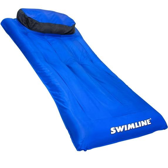 Swimline Ultimate Super-Sized Floating Mattress, Blue/Black