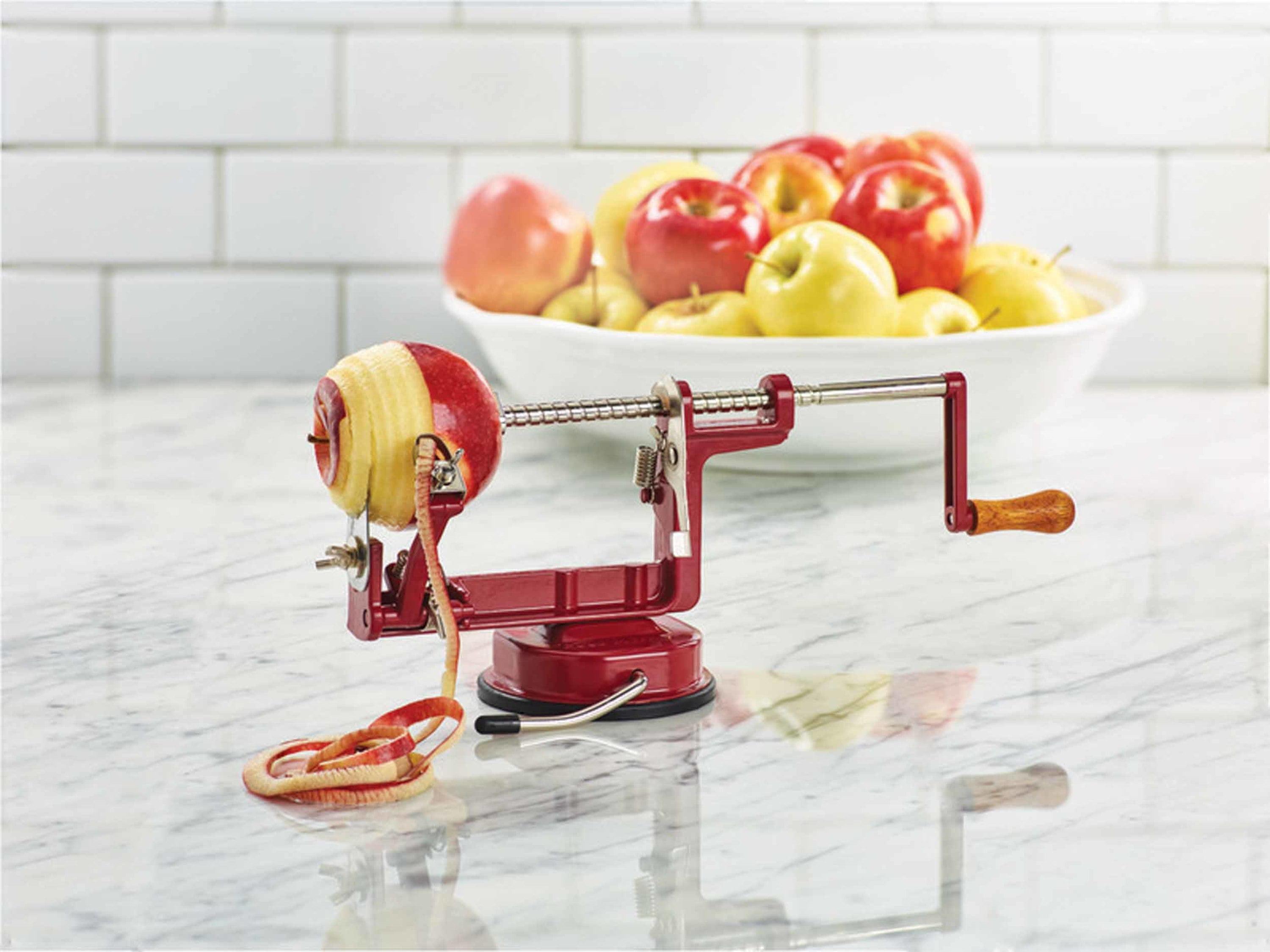 Amco Houseworks Back To Basics Cast Iron Apple/Potato Multi-Peeler with Suction Base